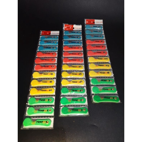 

Pisau Lipat Mini / Pemes Renteng Cutter Lipat Kecil [PER 12 PCS] / Silet Cuter Gagang Warna Warni