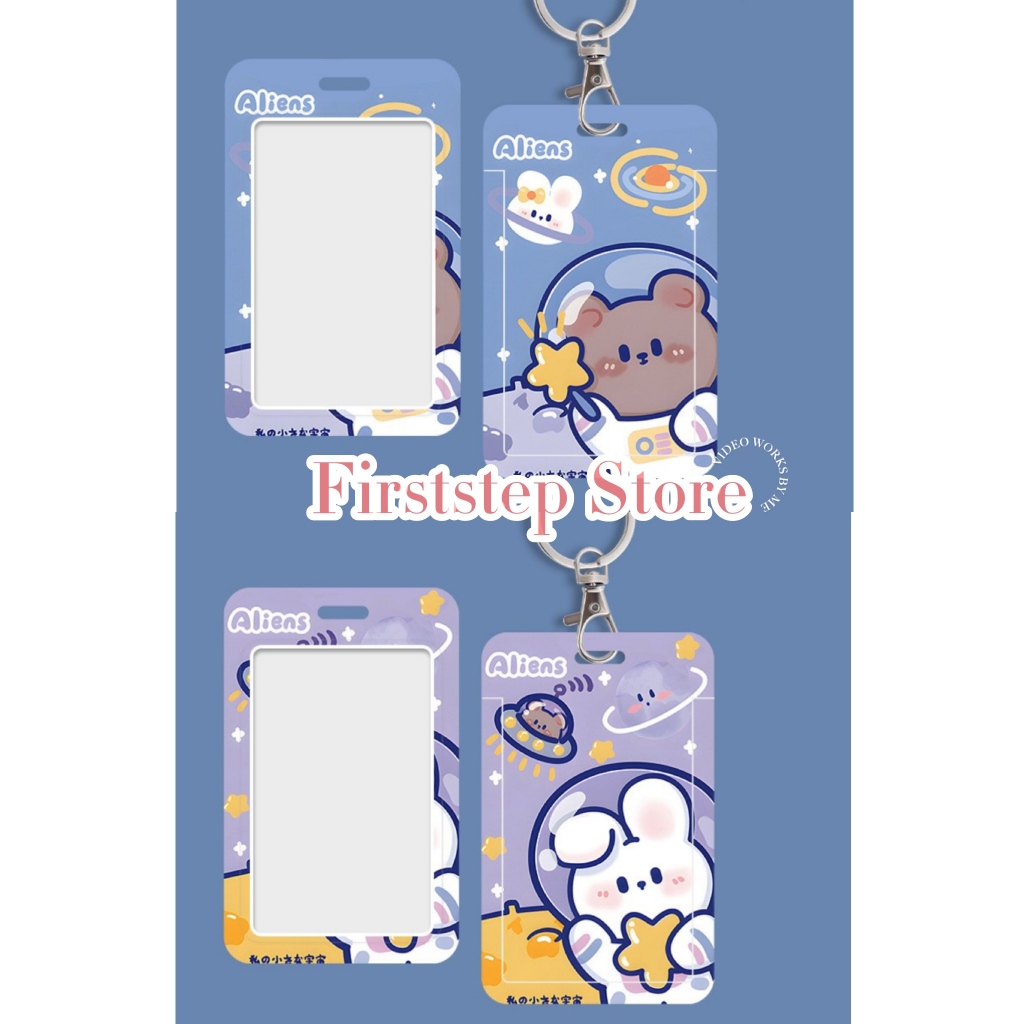 FIRSTSTEP - Couple  ID Card Holder / Name Tag / Gantungan Kartu Nama / Tali ID Card / Tempat Kartu I