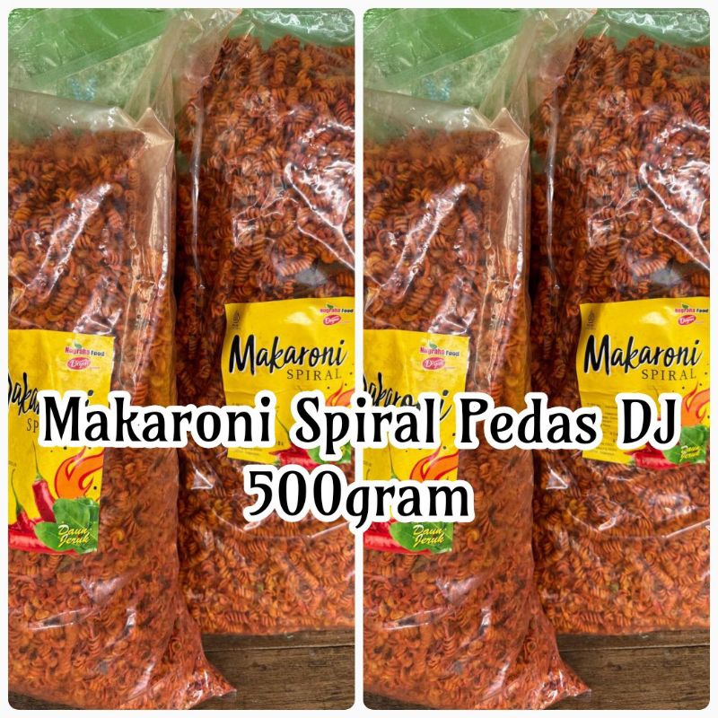 

500gram Makaroni Spiral Pedas Daun Jeruk