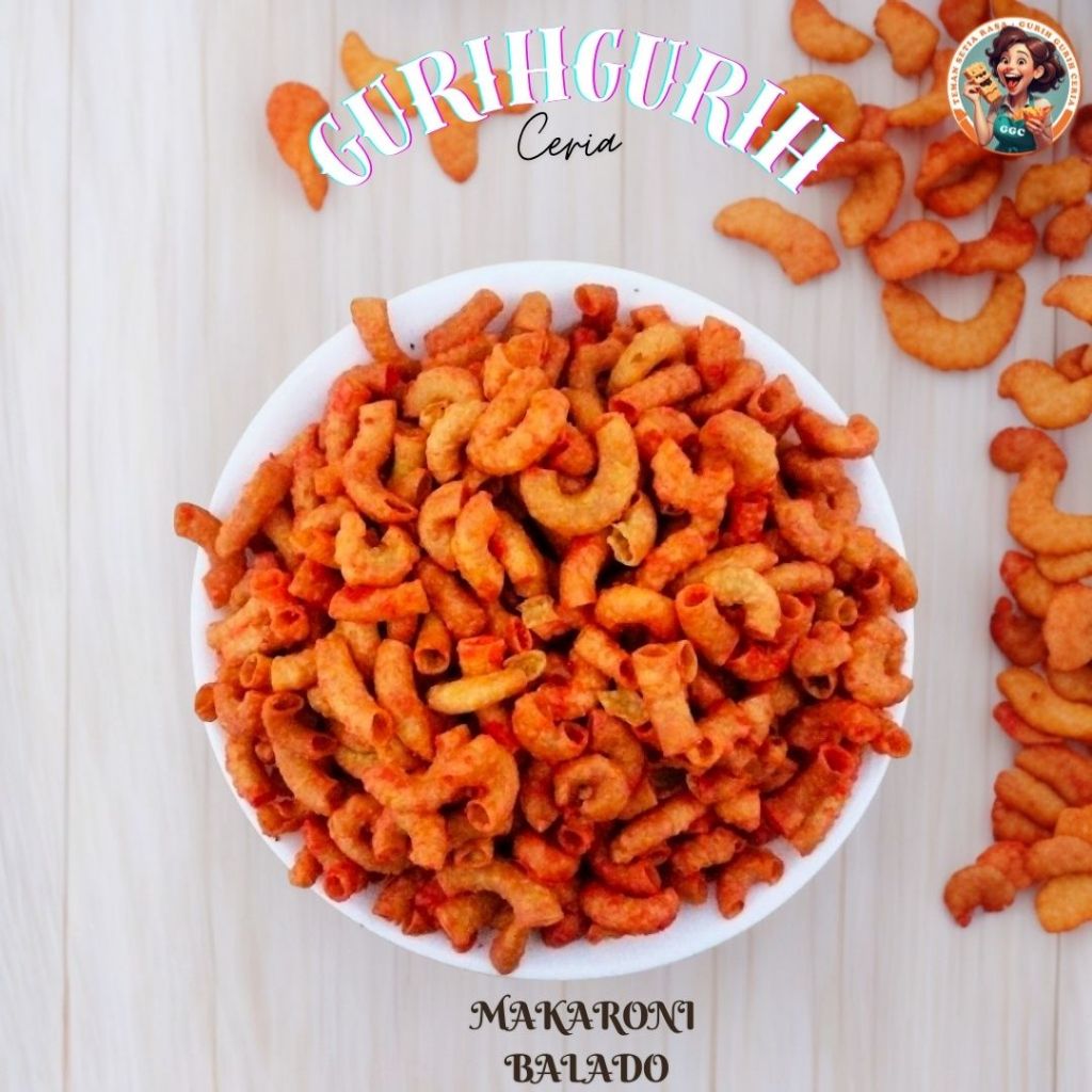 

MAKARONI BANTAT BALADO 50 - 200 gr - CEMILAN PEDAS - GURIH GURIH CERIA