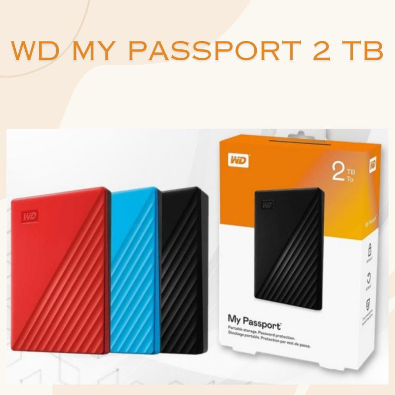 Hard Disk HDD External Eksternal Portable Portabel 1TB 2TB 4TB 5TB | 1 2 4 5 TB Tera WD My Passport 
