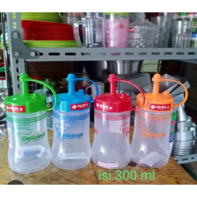 BOTOL KECAP LION STAR PLASTIK 300 ML