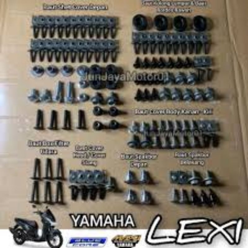 baut fullset body yamaha LEXI - baut lengkap Yamaha LEXI