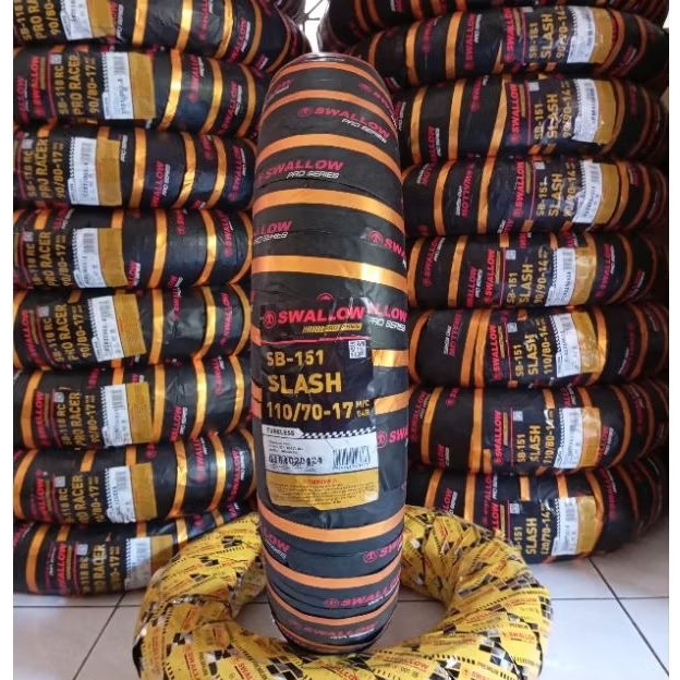 Ban Luar SWALLOW Slash 110/70-17 Tubeless Soft Compound