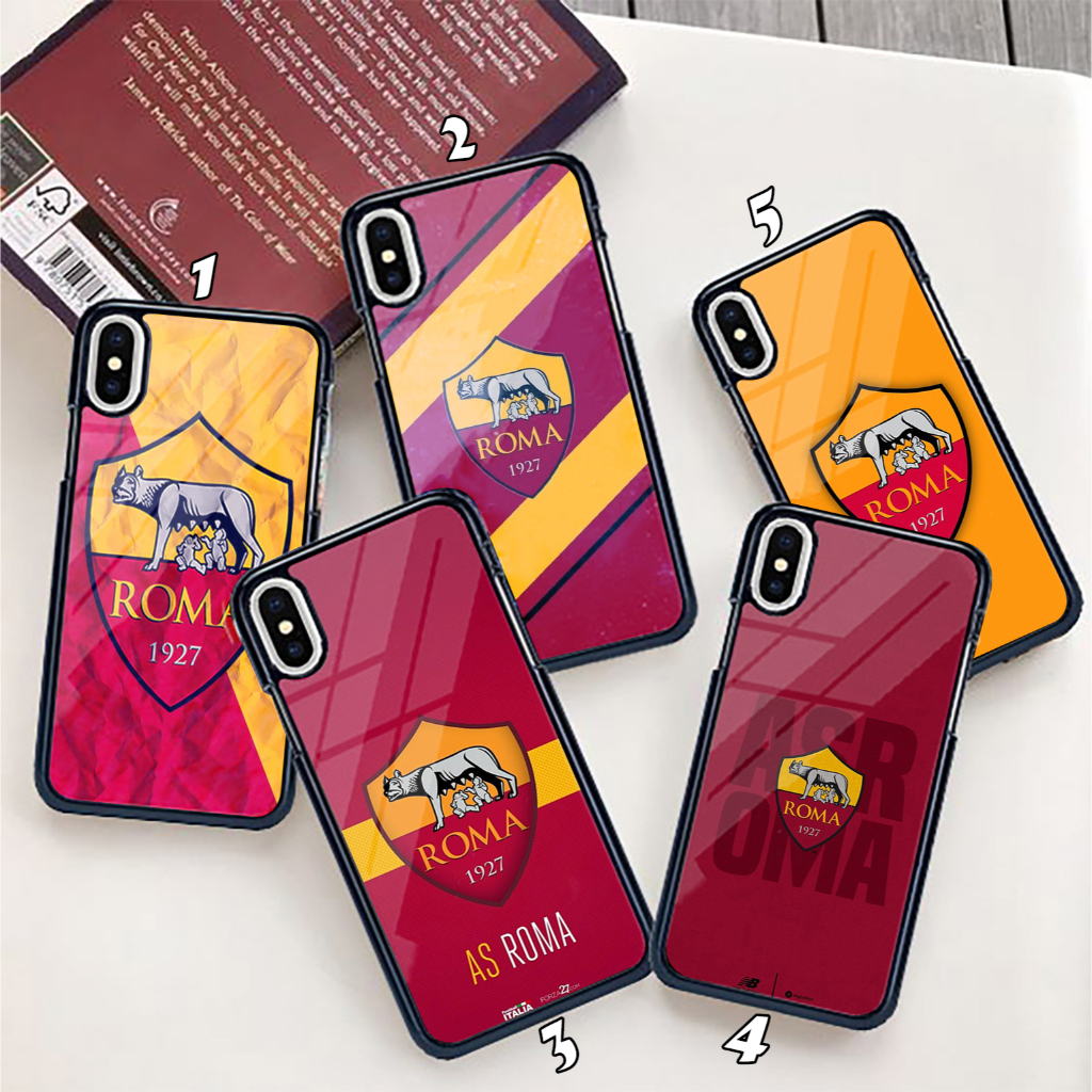 Case Motif AS ROMA  Hardcase 2D Glossy ready for all type hp...