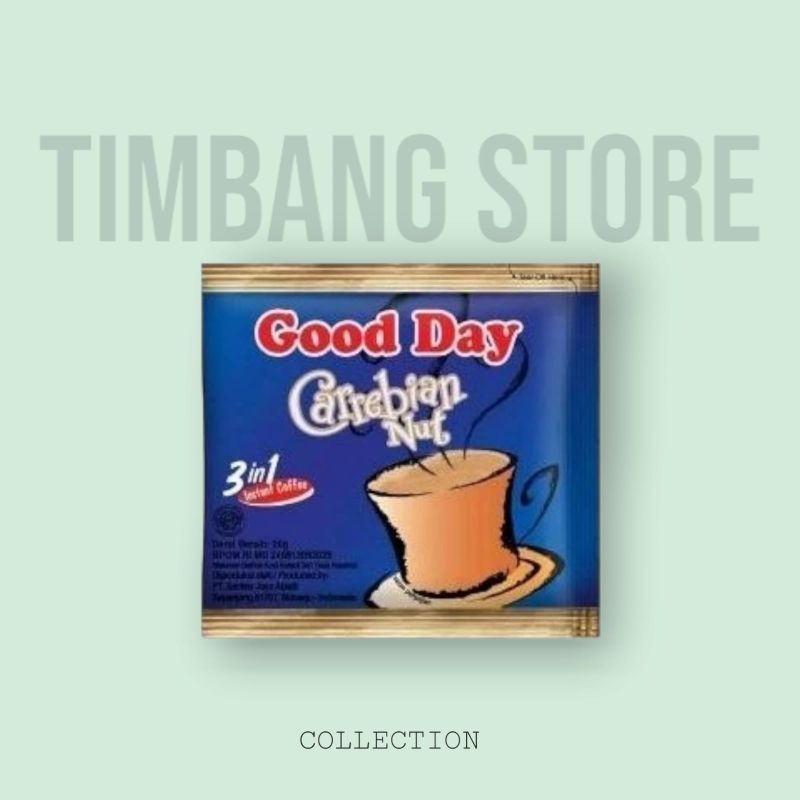 

GOOD DAY Carrebian Nut 1 Renceng 10 Sachet / Kopi Good Day 1 Renceng 10 Sachet / Good Day Carrebian nut