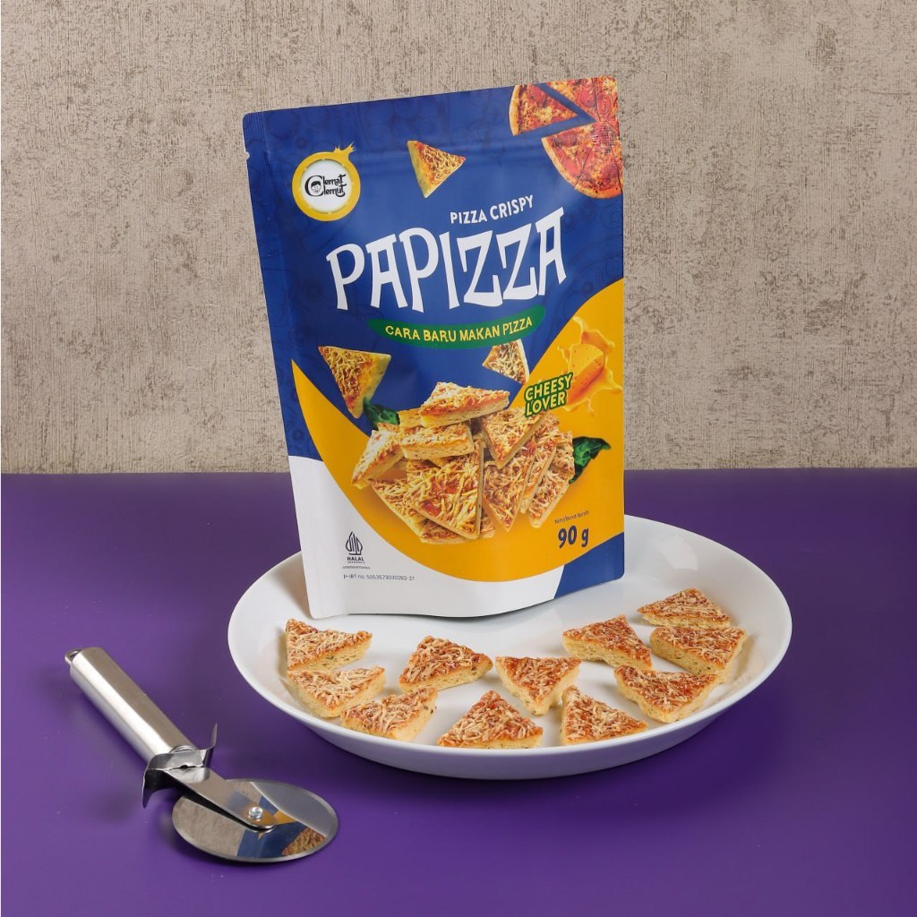 

Papizza Pizza Crispy Cheese - Kripik Pizza Papizza Keju 90g