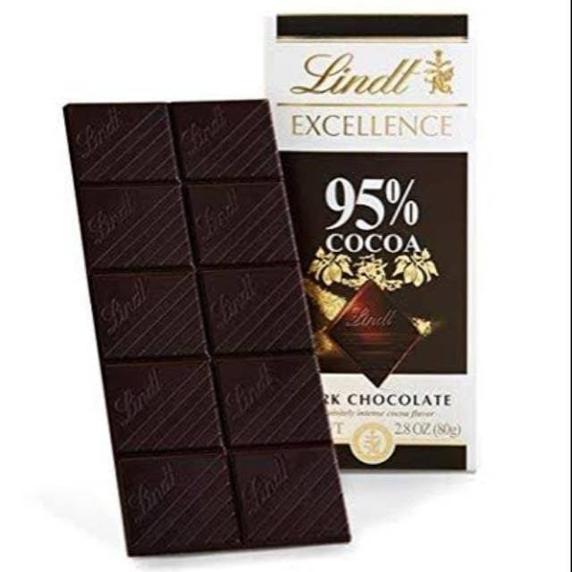 

Khas Lindt Dark Chocolate 95% Dark Chocolate / Coklat Healthy Brain Booster 100 gram