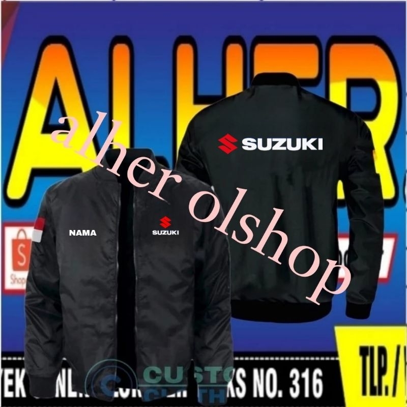 jaket bordir Suzuki jaket Suzuki Jaket bomber Suzuki Jaket kerja Suzuki jaket seragam Suzuki Jaket m