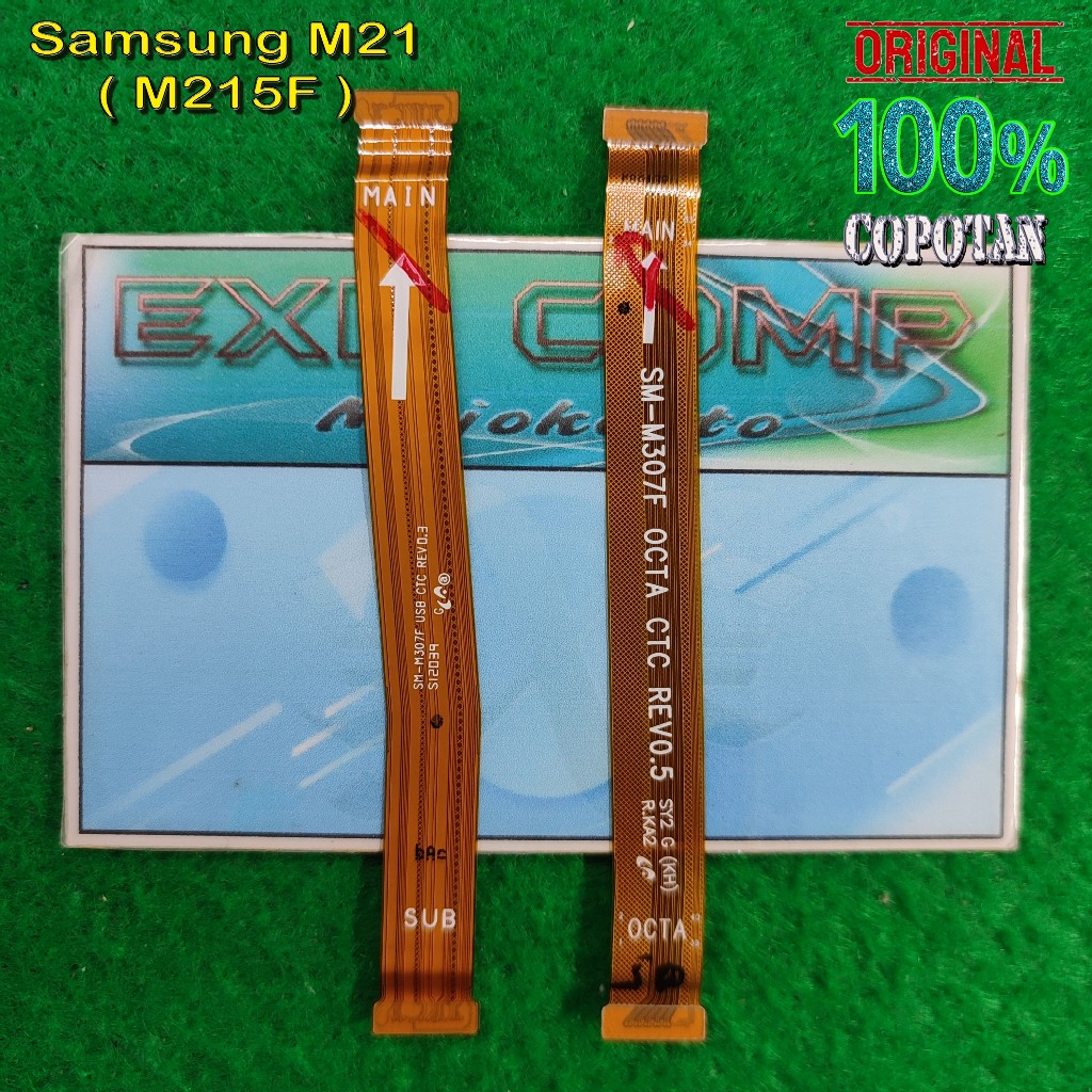 Samsung M21 (M215F) Fleksibel penghubung mesin / flexible LCD original copotan | eXe Comp