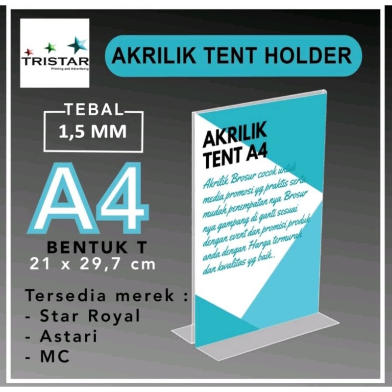 

akrilik tent holder