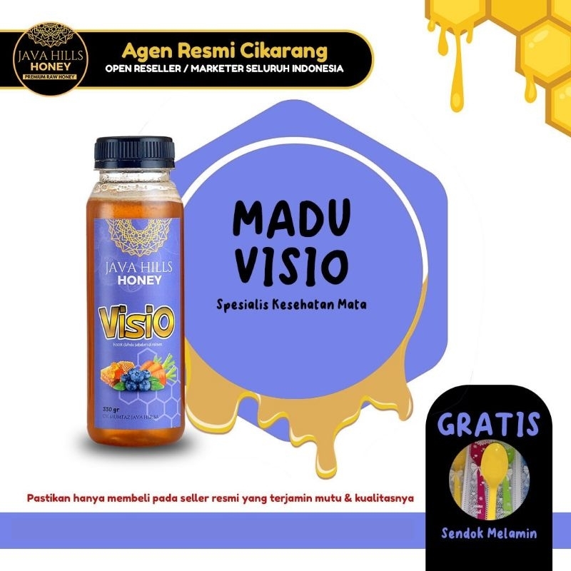 

JAVA HILLS HONEY RAW MADU VISIO HERBAL ASLI MURNI ORIGINAL 100% PREMIUM MENGATASI MATA KATARAK RABUN GLUKOMA MINUS SILINDER IRITASI 320 GRAM BISA COD BAYAR DITEMPAT