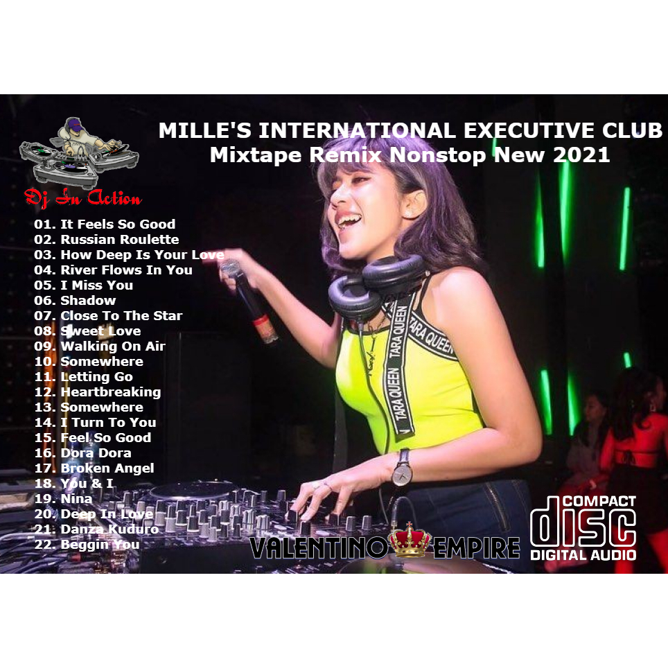 Cd Audio - Mp3 Dj In Action Mille's International Executive Club Mixtape Remix Nonstop New 2021 - RL