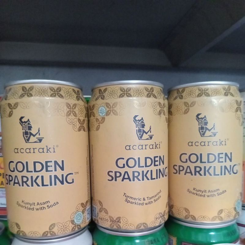 

Acaraki Golden Sparkling Kunyit Asam Sparkled with soda 320ml