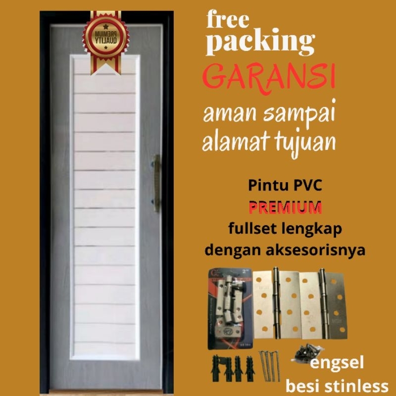 Pintu Kamar Mandi PVC Tebal Kualitas Plastik Premium