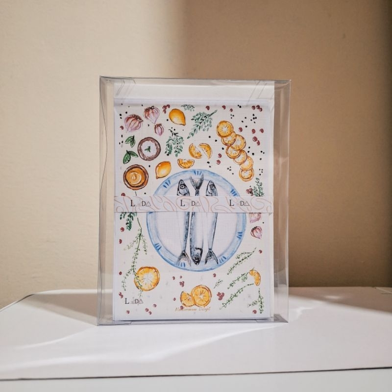 

[BUNDLING] LADA ATELIER | Mediterranean Delight Postcard / Lettercard | Japanese Linen 230 gsm