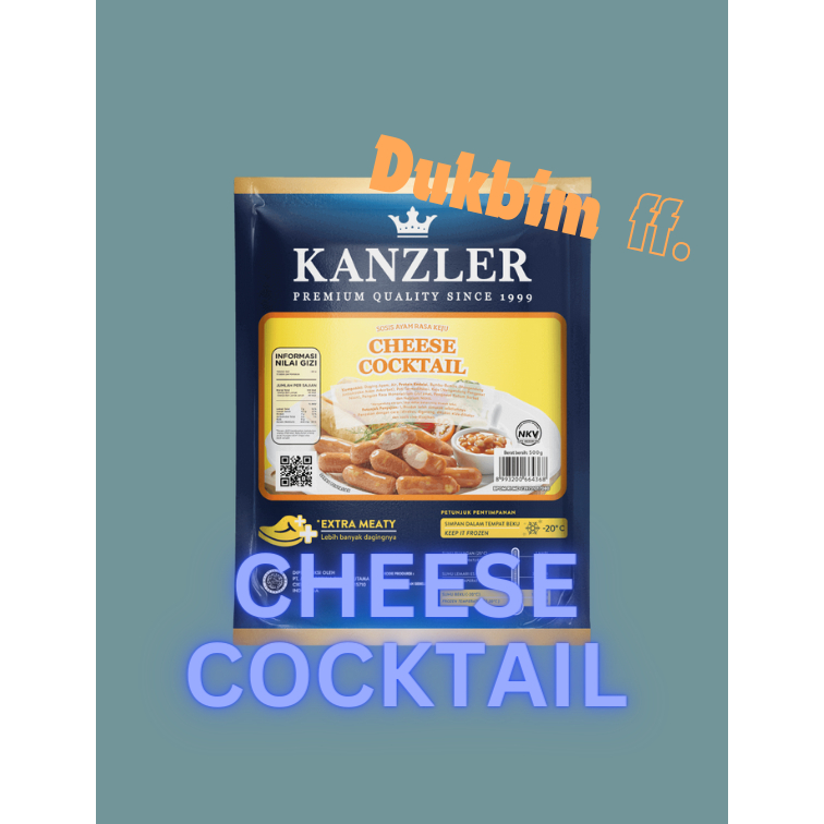 

Kanzler Cheese Cocktail 500gr isi 36 & 1000gr isi 72 sosis mini