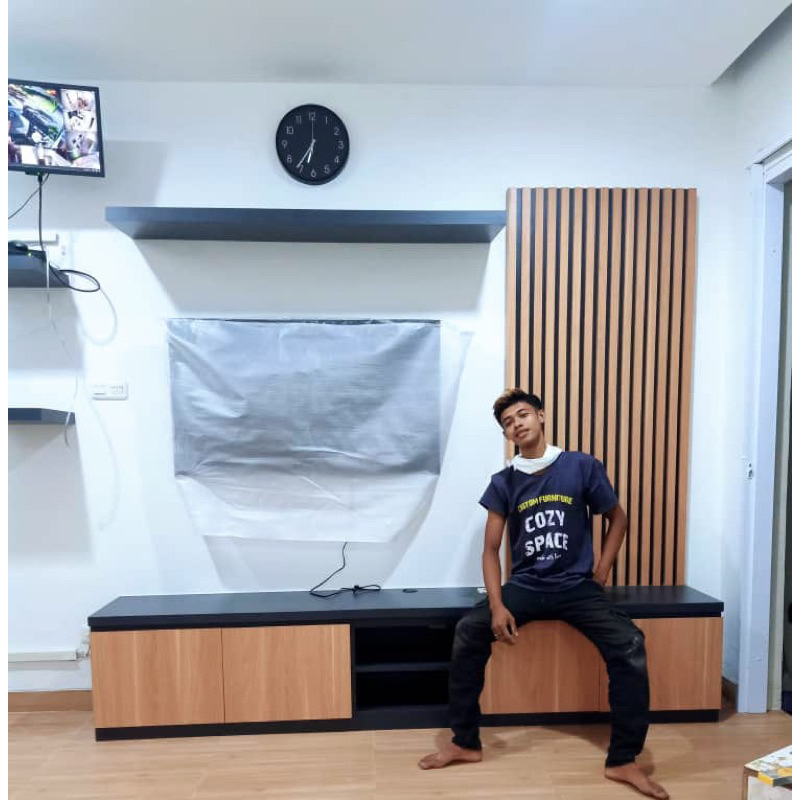 BACKDROP TV MURAH | BUFFET TV HPL| RAK TV HPL | PRASTISI PAJANGAN HPL | MEJA TV HPL |