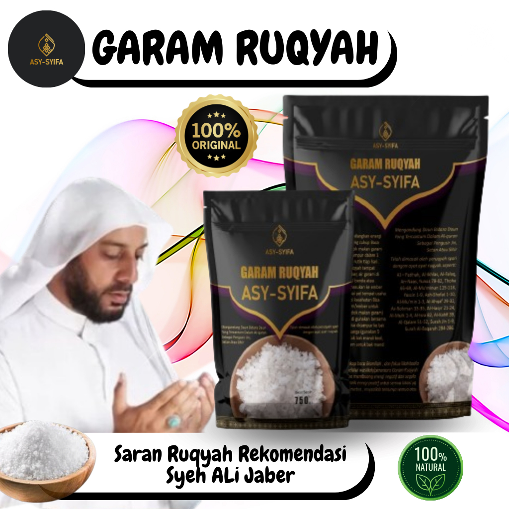 

Garam Ruqyah Ruwatan Bidara Daun Kelor Asysyifa Original - Untuk Mengatasi masalah kehidupan