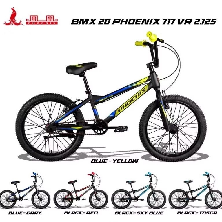 SEPEDA BMX ANAK COWOK 20 INCH MERK PHOENIX 717 VR 2.125 / 718 VR 3.0 / 718-1 ASLI 718 / 719 VR BAN J