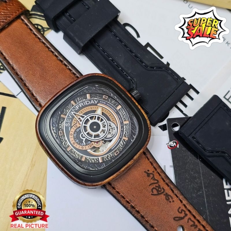 Original Jam Tangan Sevenfriday SF P2B/05 NFC Aktif Automatic Edisi Batik Indonesia