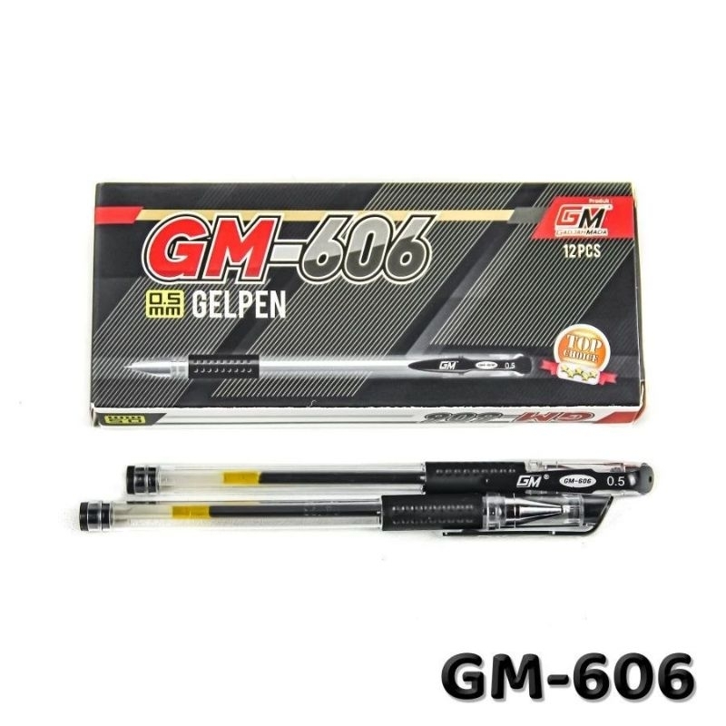 

(SATU PACK) Gelpen Bolpoin Cair Gadjah Mada GM-606 0,5mm