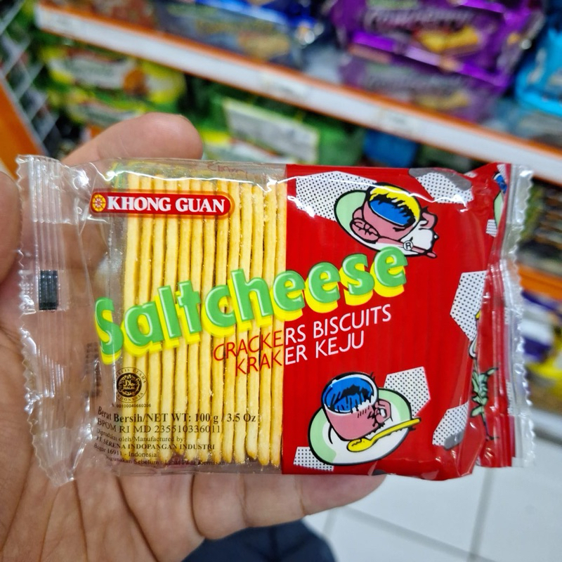 

khongguan SaltCheese kraker 100gram pocket pack