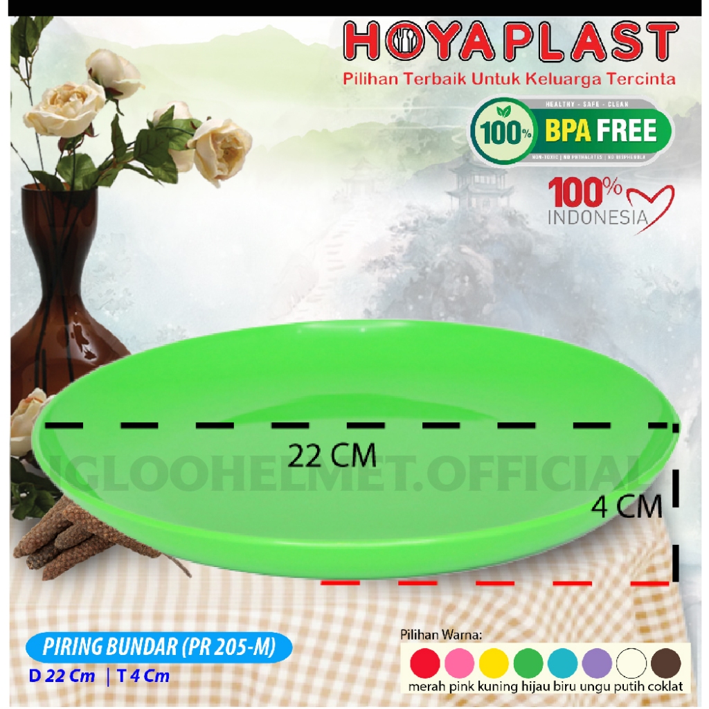 HOYAPLAST PIRING PLASTIK BUNDAR BPA FREE