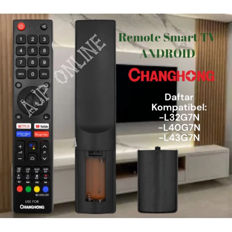 Remote Changhong Android Smart TV L32G7N L40G7N L43G7N