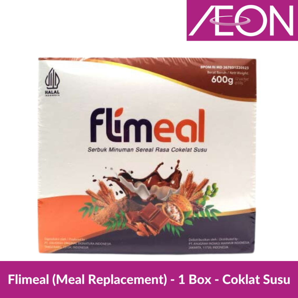 

Flimeal (Meal Replacement) - 1 Box (isi 12 sachet) - Coklat Susu
