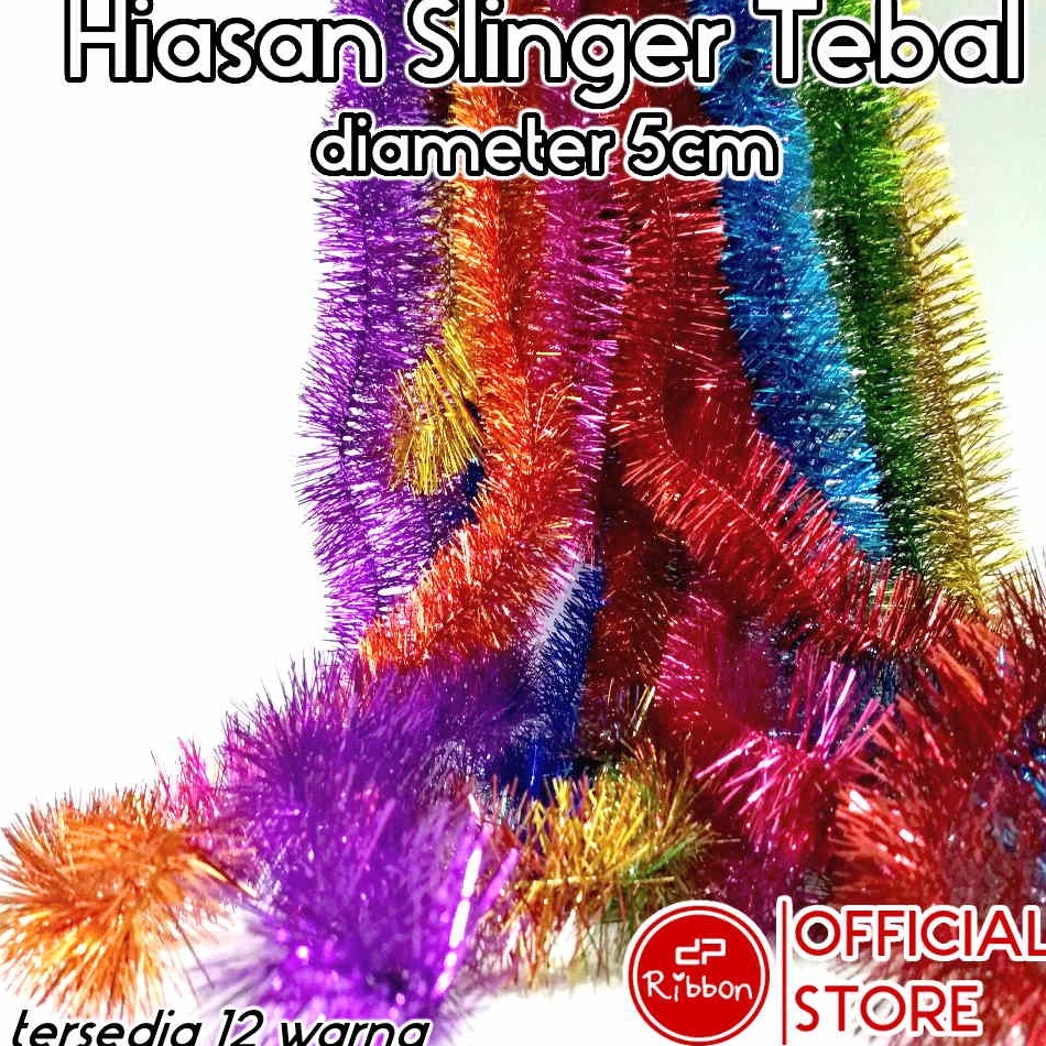 

Diskon Murah 1 Lusin Slinger Tebal Polos Diameter 5cm Dekorasi Tinsel Pesta Hantaran Parcel Ulang Tahun Natal 1 Lusin 12 pcs