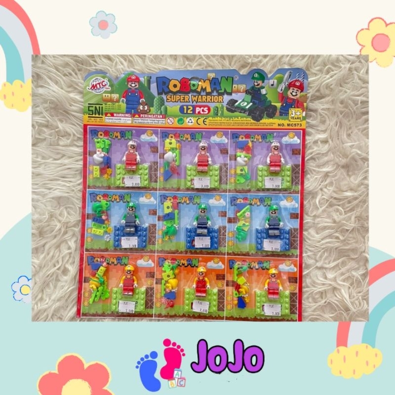 Mainan anak Lego kecil / mainan balok keci roboman master ninja/super marior