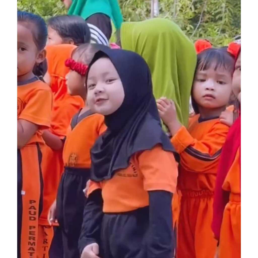 Bergo Instan Non Pet Anak Malay Jersey Jilbab Sekolah