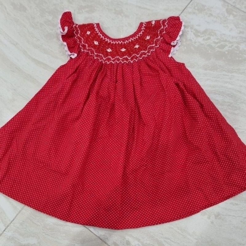 bishop handsmocked smocked dress