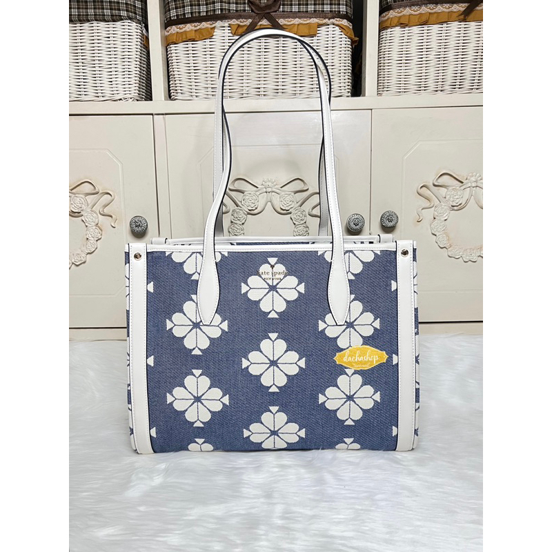Kate Spade Flower Market Tote Spaced Spade Flower Halo White