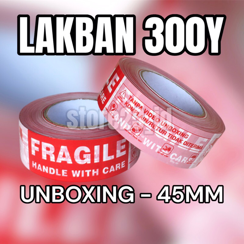 

ISOLASI UNBOXING 45MM X 300Y / LAKBAN UNBOXING 45MM X 300YARD / LAKBAN UNBOXING JUMBO 45 MM X 300 Y
