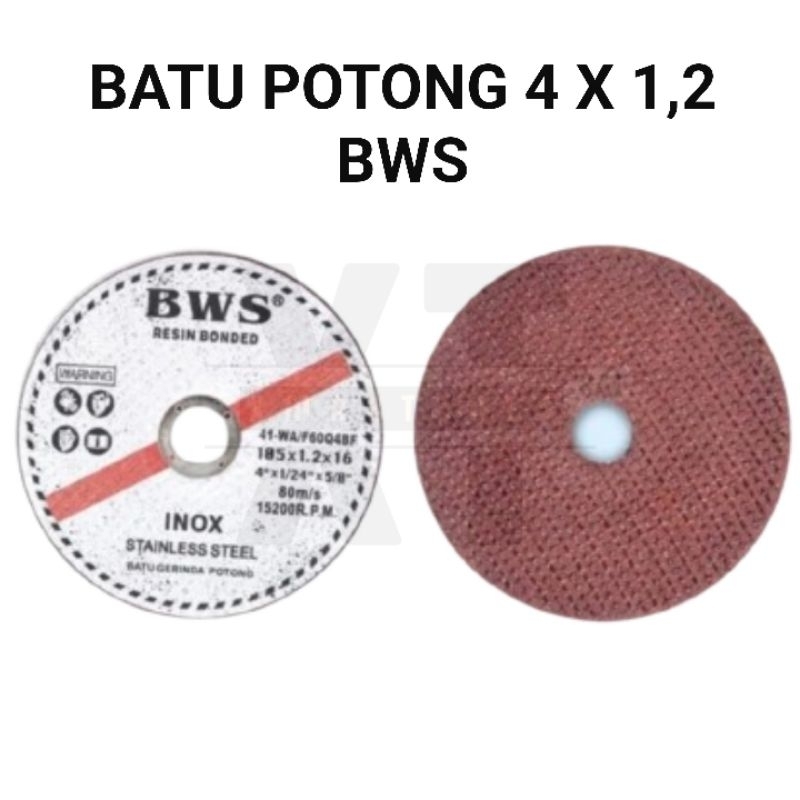 BWS Batu Potong 4 in / Mata Gerinda Potong 4" x 1,2 BWS / Mata Potong BWS