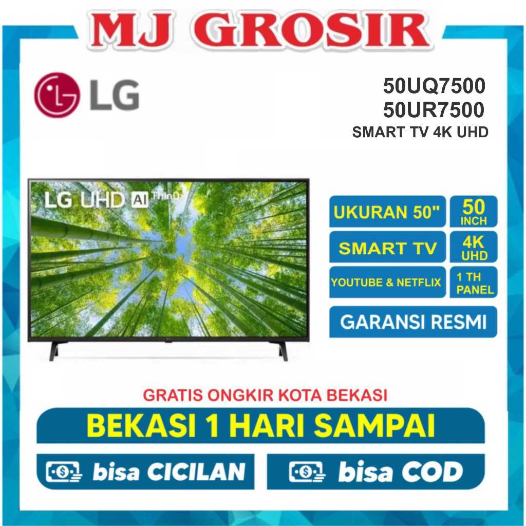 LED TV LG 50" 50UQ7500 / 50UR7500 50 INCH SMART TV 4K