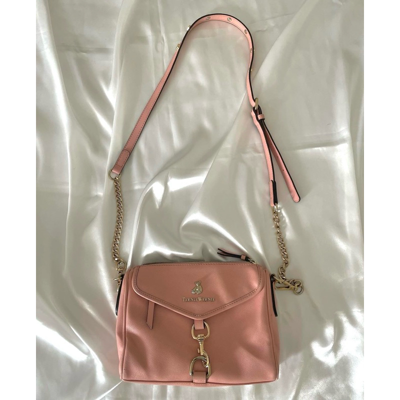 teenie weenie pink sling bag