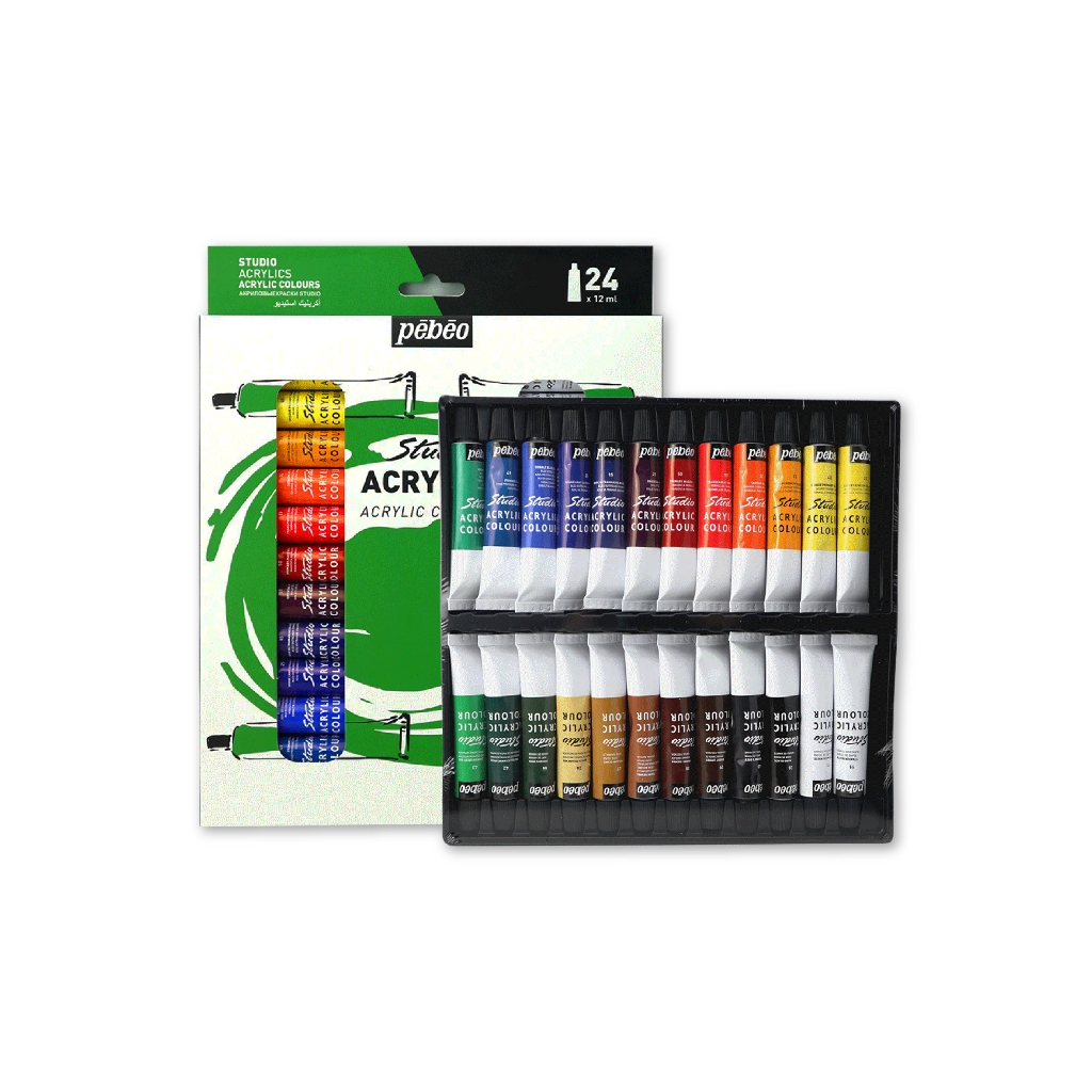 

Pebeo Studio Acrylic Paint 24x12ml Tube Set