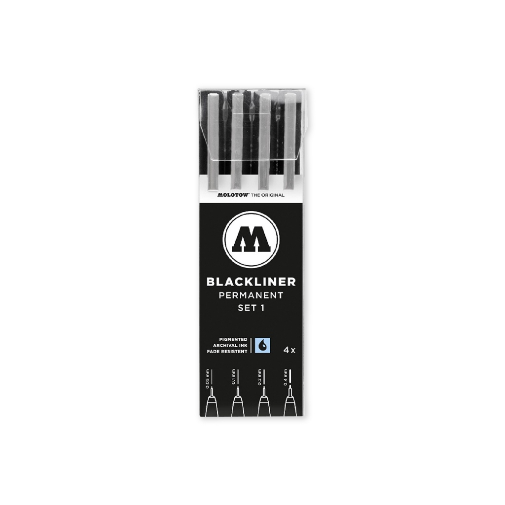 

Drawing Pen Molotow Professional Blackliner Pigment Ink Set