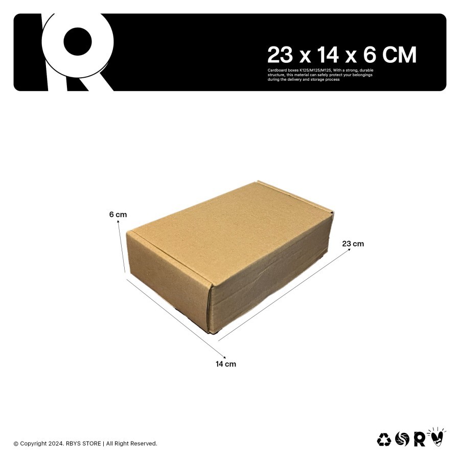 

KARDUS KARTON BOX 23 x 14 x 6 CM | Dus Kardus