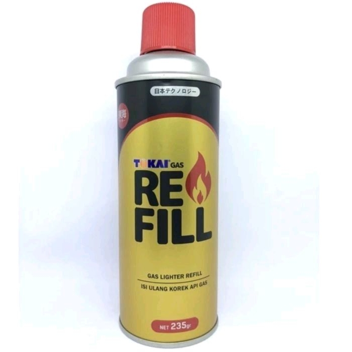 Refill Isi Ulang Korek Api Gas Tabung Tokai 235GR ORI Butane Gas Refill Lighter Pemantik