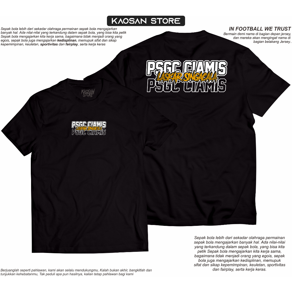 Kaos Ciamis Tshirt PSGC Ciamis Football Ciamis
