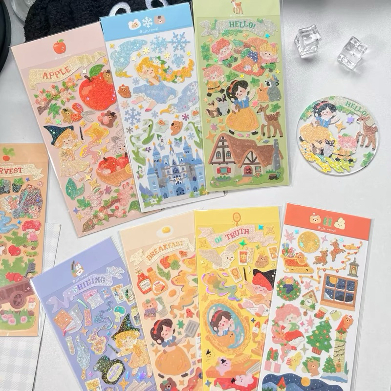 

sticker confetti deco princess disney stiker photocard korea readystock high quality B624