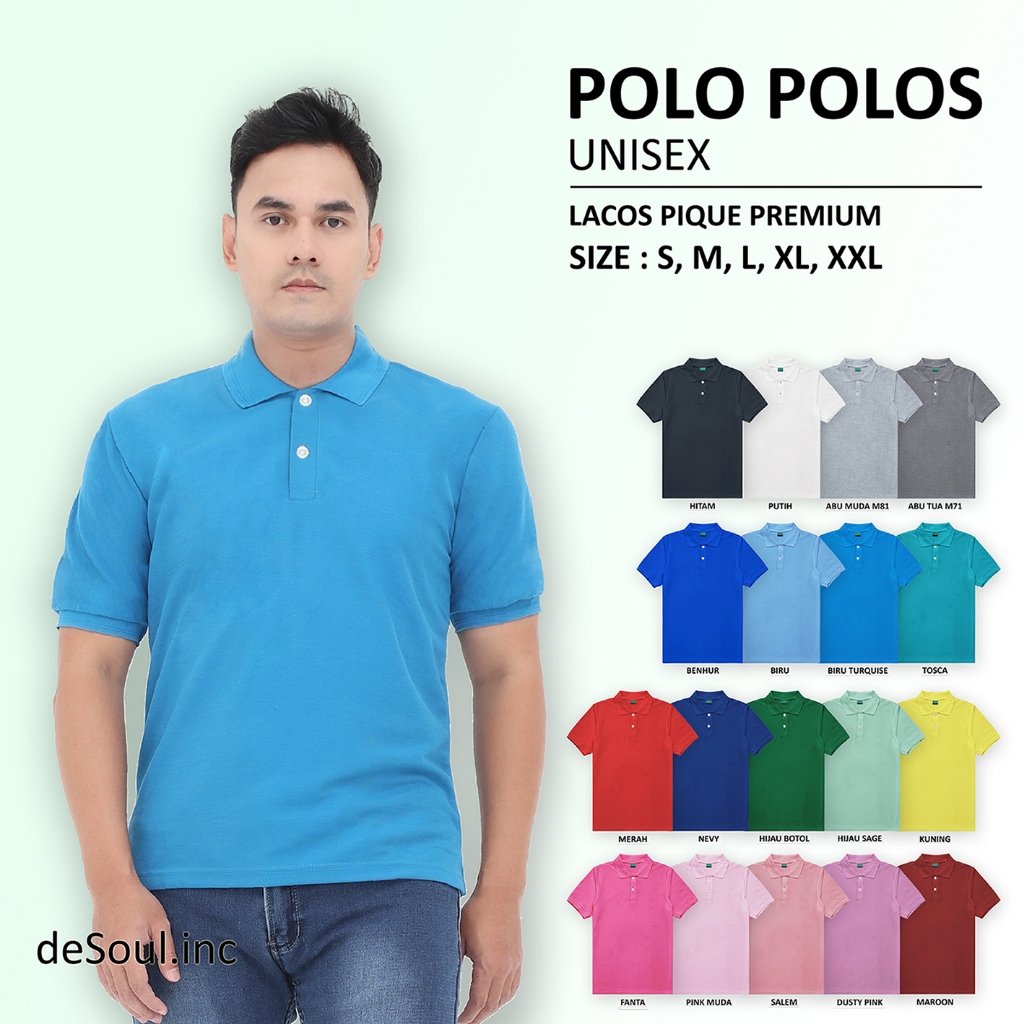 KAOS POLO POLOS UNISEX / POLO SHIRT