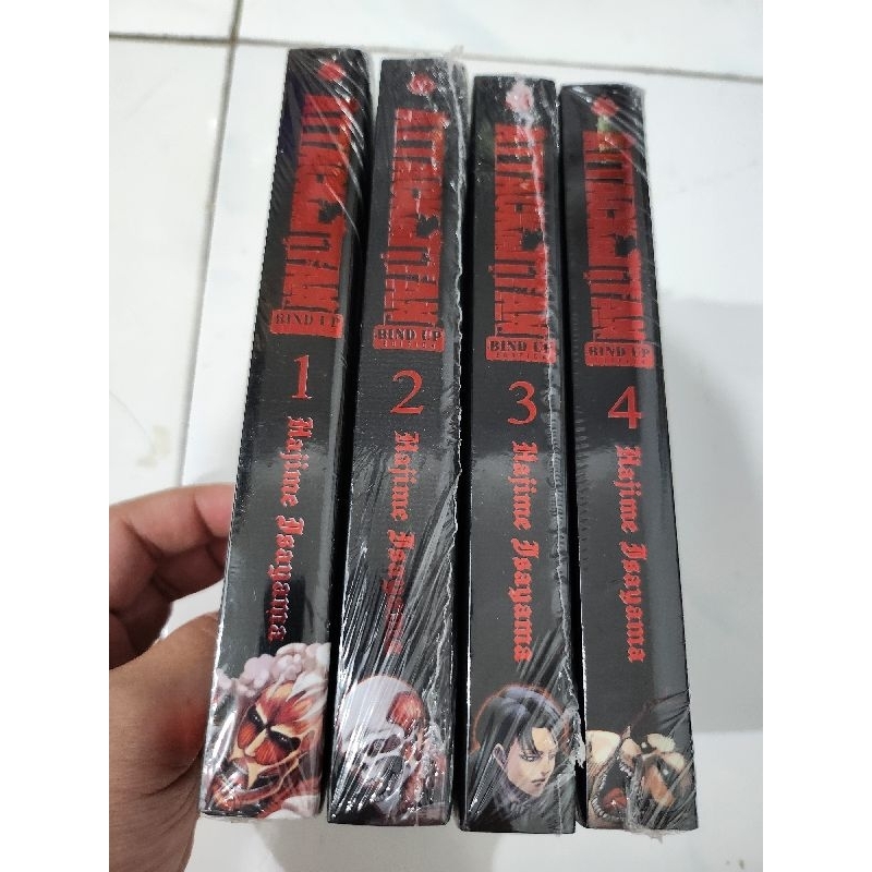 Komik Attack On Titan Bind Up Editon set vol 1-4 segel ori