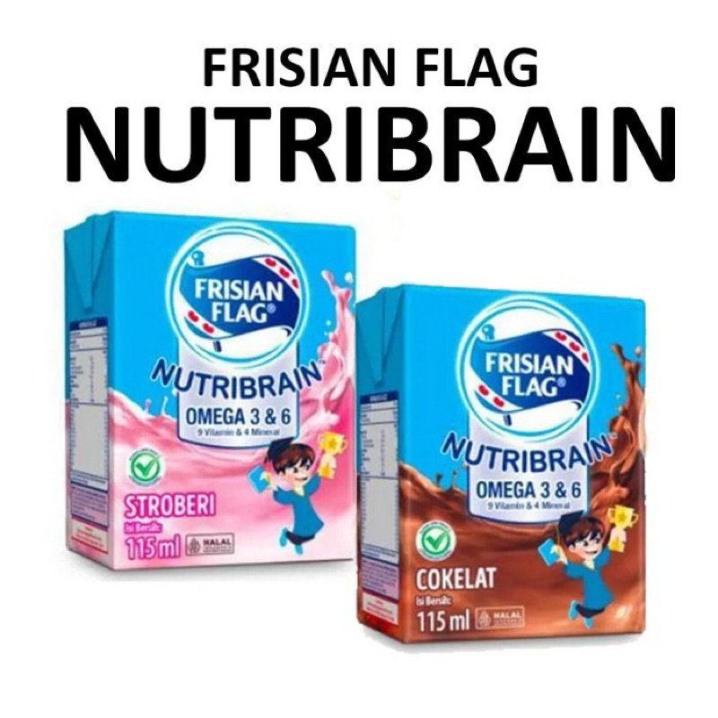 

SUSU FRISIAN FLAG NUTRIBRAIN 115ML KOTAK RASA COKLAT STRAWBERRY | SUSU UHT KOTAK FRISIAN FLAG | SUSU BENDERA