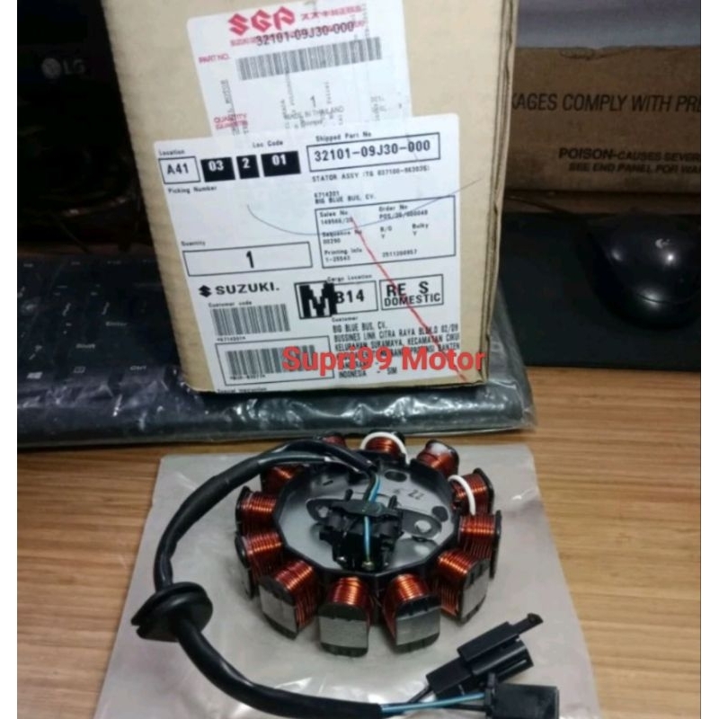 STATOR ASSY Sepul Spul Pengapian Suzuki Address Asli Original SGP