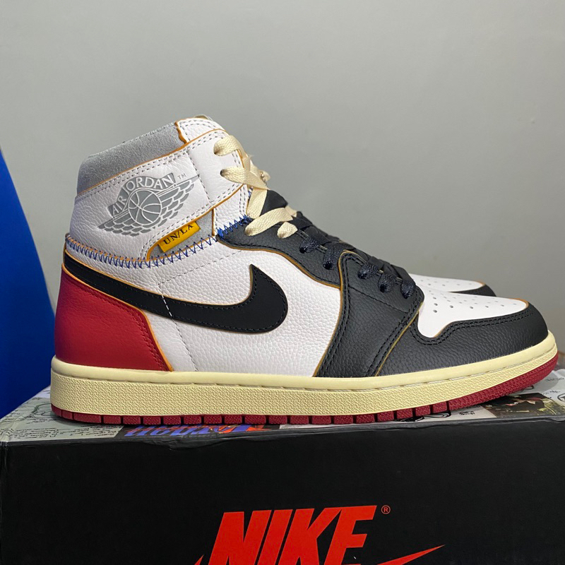 AJ1 Retro High Union Los Angeles Black Toe 100% Original Material